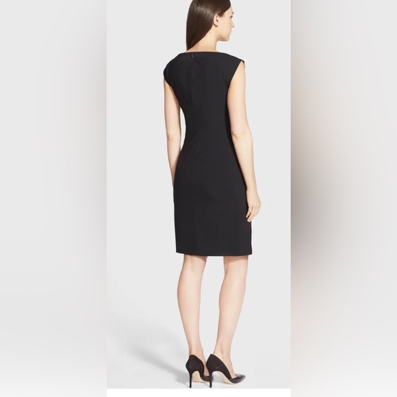 Hugo Boss Elegant Black Backless Dress